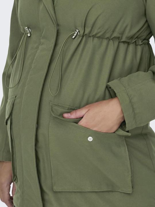 Actual product image Only Maternity Hood with detachable faux fur trim Maternity parka Long parka (XS)