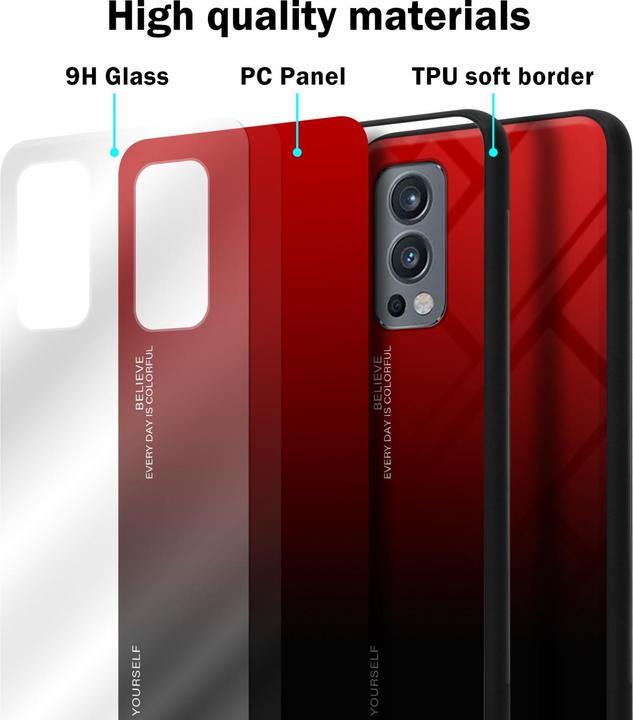 Actual product image Cadorabo TPU 2 colors glass envelope (OnePlus Nord 2 5G)