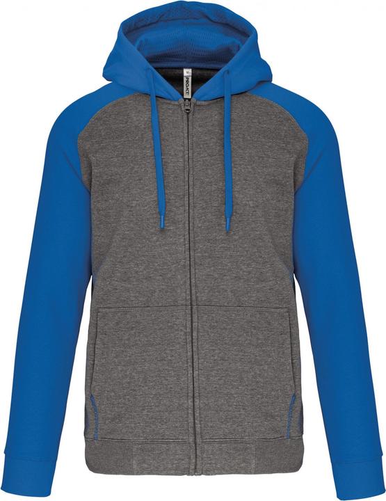 Grey Heather, sporty royal blue