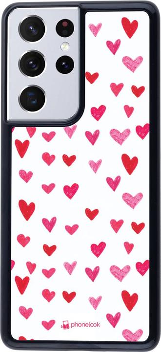 Produktbild PhoneLook Hülle Valentine 2022 Many pink hearts (Samsung Galaxy S21 Ultra 5G)