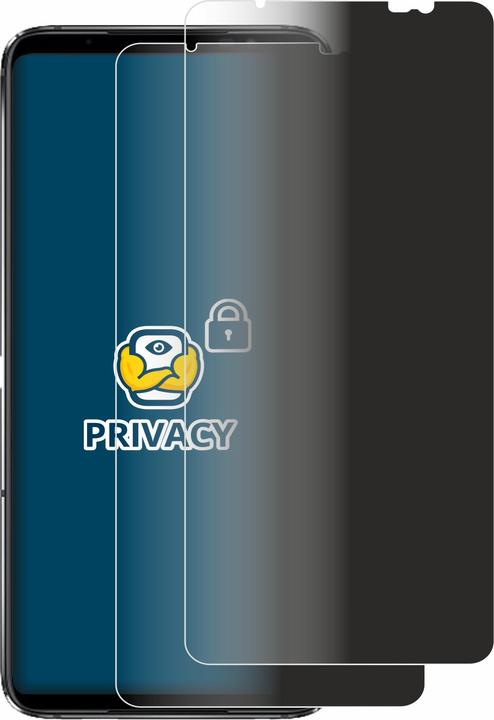 Actual product image BROTECT Anti-spy privacy film Blue light protection film (2 Piece, Asus ROG Phone 6D Ultimate)