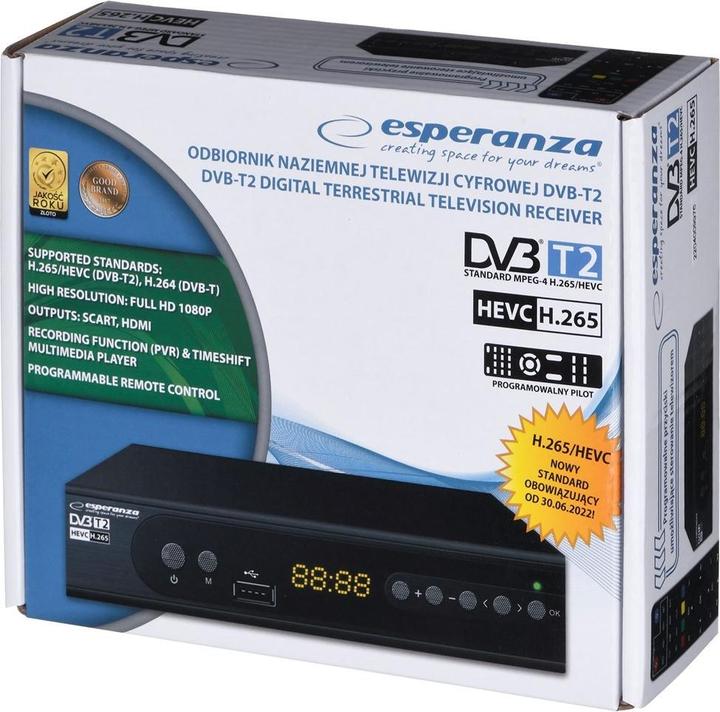 Immagine prodotto Esperanza EV106P (DVB-T, DVB-T2, DVB-C/S2, DVB-C)
