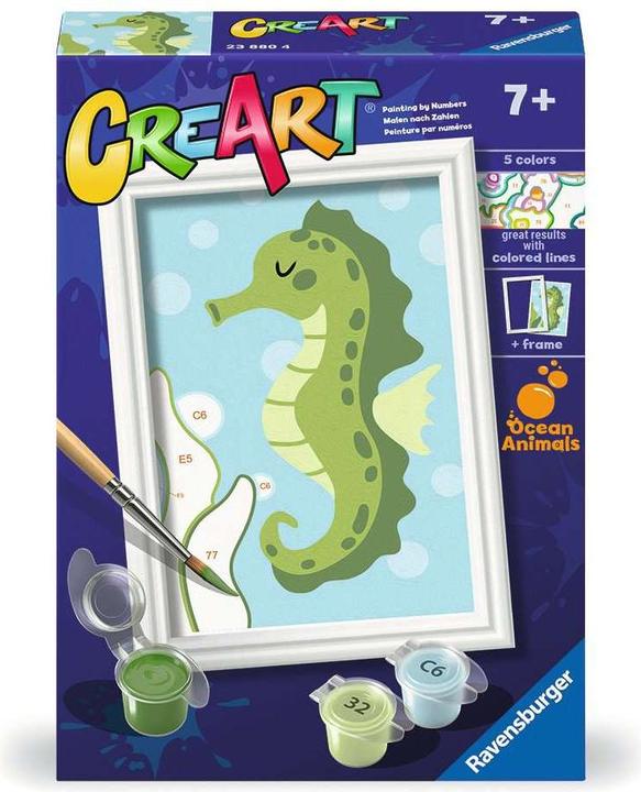 Image du produit Ravensburger CreArt - Peinture par numéro - Friendly Seahorse