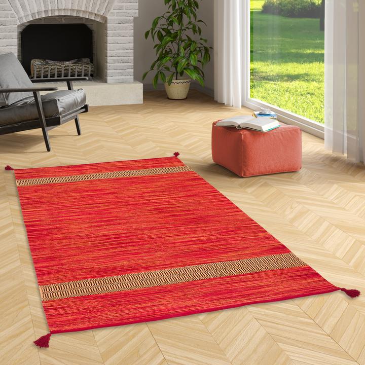 Immagine prodotto Pergamon Tappeto kilim in cotone naturale Toscana (70 x 140 cm)