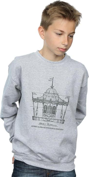 Actual product image Disney Boys Mary Poppins Carousel Sketch Sweatshirt (128)