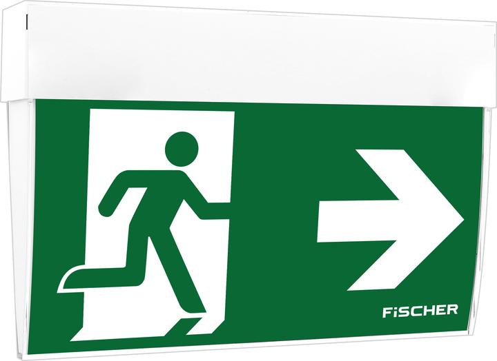 Actual product image Fischer LED escape sign luminaire