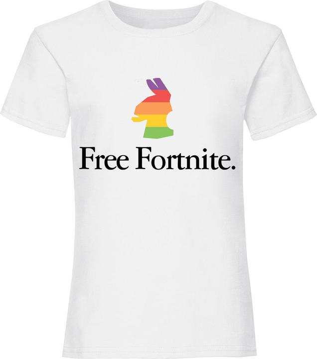 Produktbild Free Fortnite Rainbow TShirt Mädchen (116)