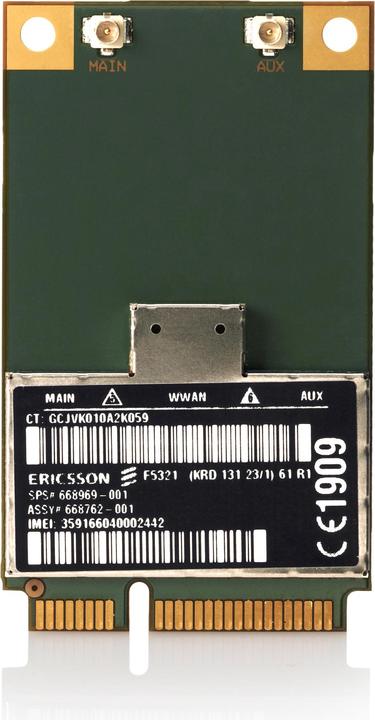 Actual product image HP H4X00AA 3G WWAN Module (Mini PCI Express)