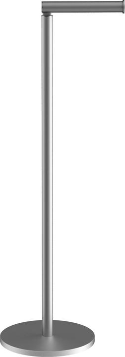 Intirilife freistehende Edelstahl Toilettenpapierhalterung Papierrollenständer in Silber - Höhe 55 cm