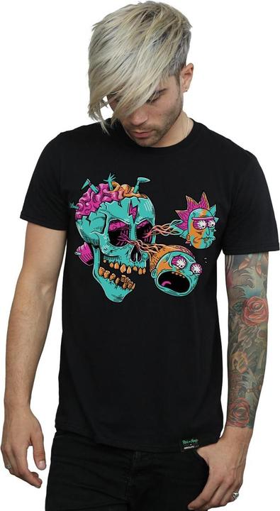 Produktbild Rick And Morty Augapfel Totenkopf Baumwolle TShirt (M)