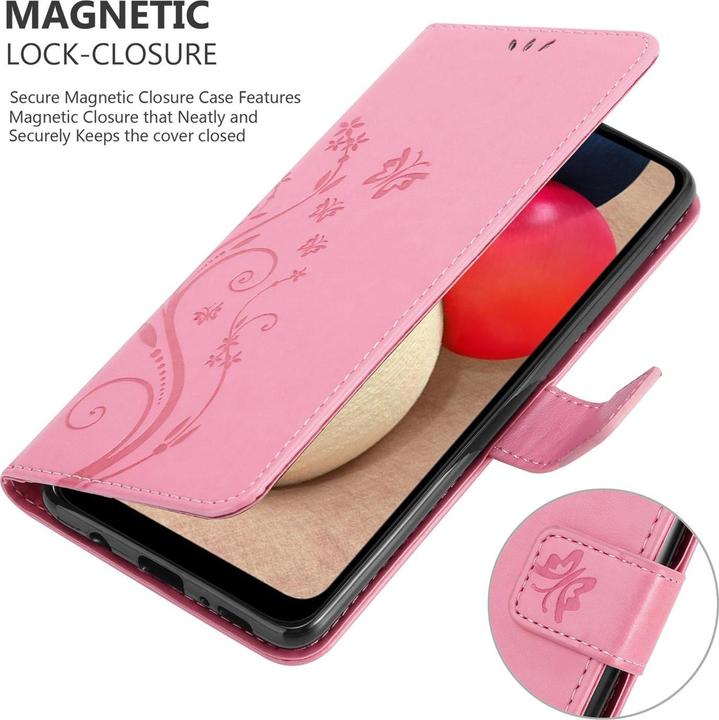 Actual product image Cadorabo Flower Book Cover (Samsung Galaxy A02s)