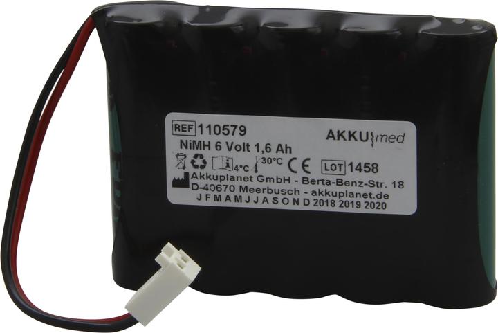 Actual product image XCell NiMH battery suitable for Caradyne Criterion 40, 60 Monitor 6.0 Volt 1.6 Ah CE Compliant (1600 mAh)