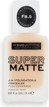 Actual product image Makeup Revolution Relove Super Matte 2 in 1 Foundation & Concealer 24 ml F1