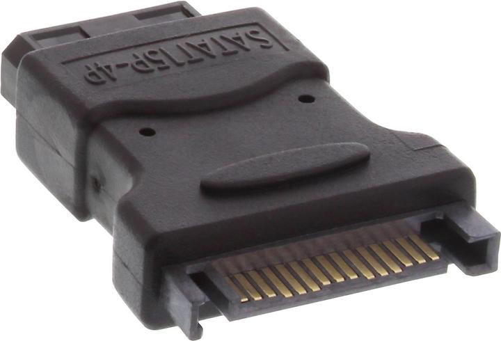 Actual product image InLine 4-pin Molex power adapter to SATA power