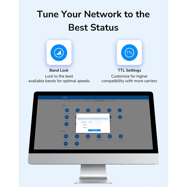 Productafbeelding Cudy PRIEIGOS TAŠKAS 4G LTE +ROUTER CUDY-LT400 2,4 GHz, 5 GHz, 300 Mbps