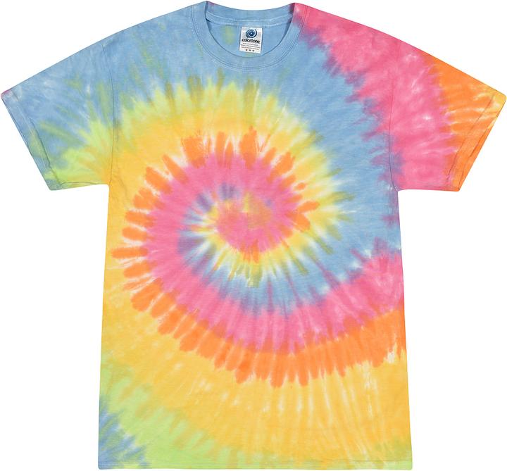 Colortone Kvinnor BatikTShirt Regenbogen
