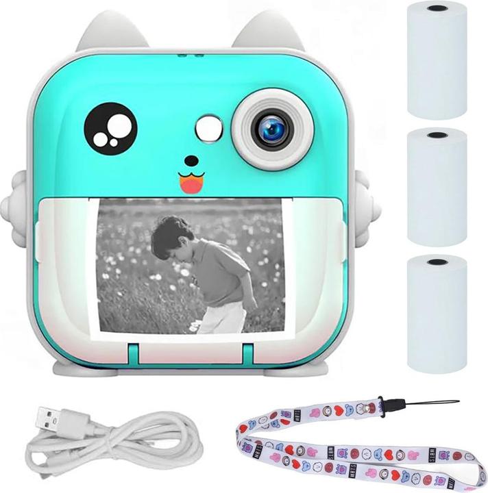 Produktbild Extralink Epp-004 Portable Mini Printer Blue With Camera, LCD Display