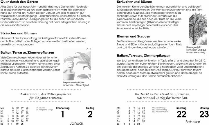 Produktbild Gartenkalender 2026 (Harter Einband, Deutsch)