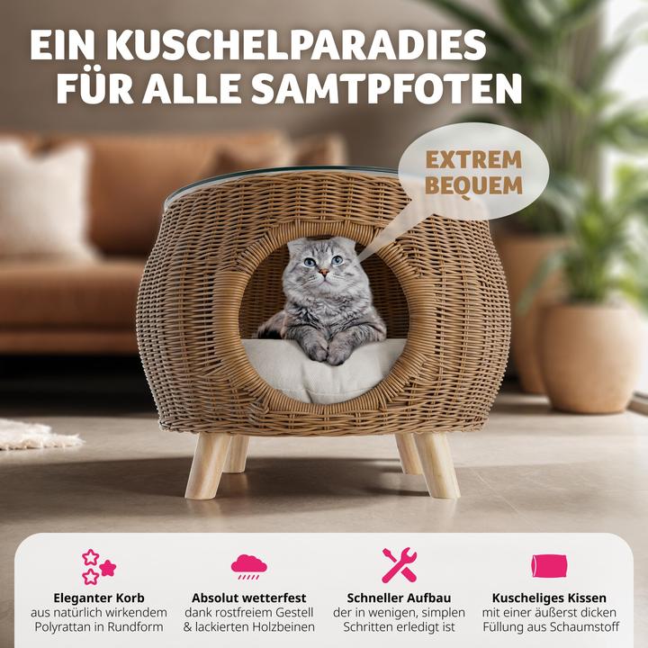 Image du produit tectake Tivoli mit Haustierbett (54 x 54 x 40 cm)
