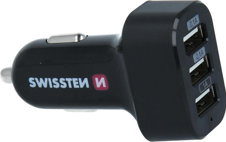 Produktbild Swissten USB Autoladegerät mit 3x USB 5,2A Power