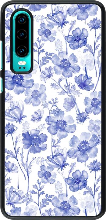 Produktbild PhoneLook Hülle Spring 23 watercolor blue flowers (Huawei P30)