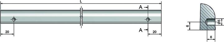 Actual product image Schüco Filling profile for electrical appliances