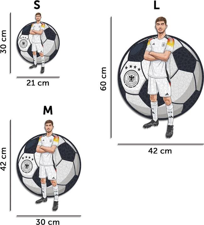 Produktbild Iconic Kai Havertz (Deutsche Nationalmanschaft) - Holz Puzzle Grösse S (150 Teile) (150 Teile)