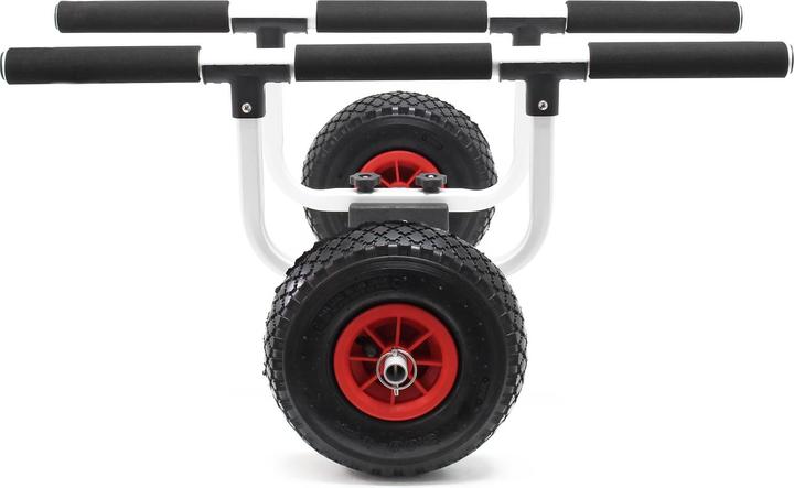 Immagine prodotto Wiltec Carrello da trasporto in alluminio per kayak e canoe max. 90kg con ⌀ Pneumatici da 26cm e larghezza