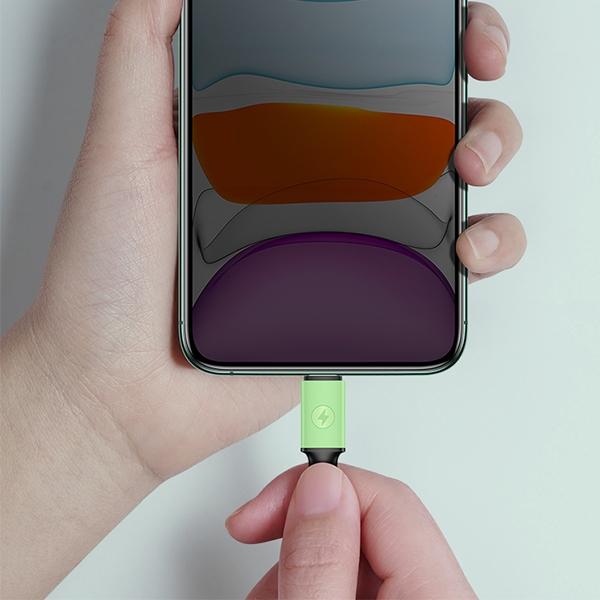 Image du produit Usams Câble U52 USB-C 2A Fast Charge 1m purpurowy/purple SJ436USB04 (US-SJ436) (1 m, USB 3.2 Gen 1)