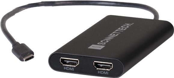 Actual product image Sonnet Displaylink USB-C Dual HDMI Adapter (USB-A)