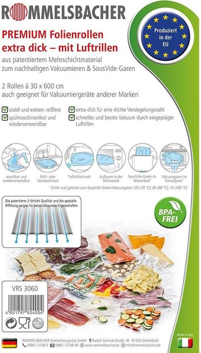 Produktbild Rommelsbacher VRS 3060 Folienrollen (2 x)