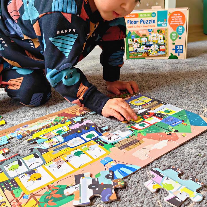 Produktbild DoerKids Suchen Finden & Zählen Parkplatz Bodenpuzzle (35 Teile)