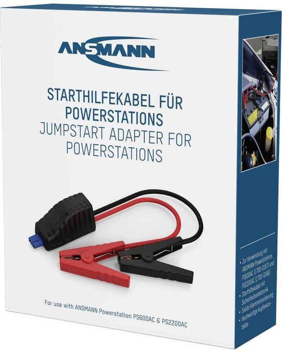 Image du produit Ansmann Powerstation Adaptateur Jumpstart PS600AC PS2200AC Câble de démarrage 8.37 mm². (500 A)
