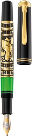 Produktbild Pelikan Füllhalter M700 Toledo EF Etui (Schwarz, Gold, Grün, 1 x)
