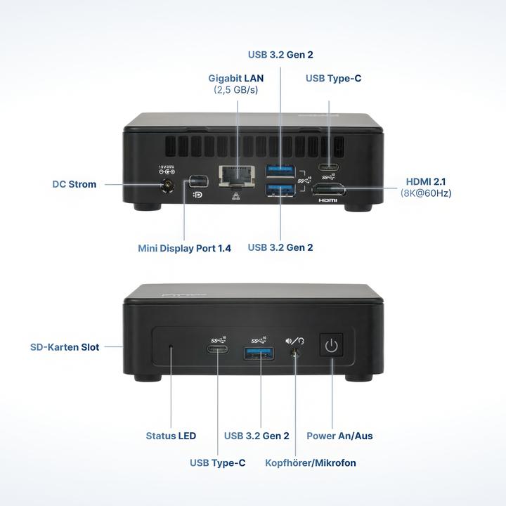 Produktbild Concept International FUTURE NUC CELERON 12. GEN N100 BAREBONE (Intel Celeron N100)