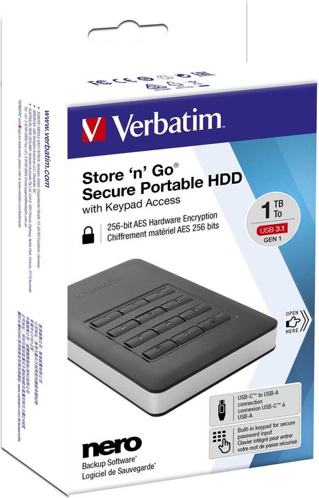 Produktbild Verbatim Store 'n' Go Secure (2 TB)