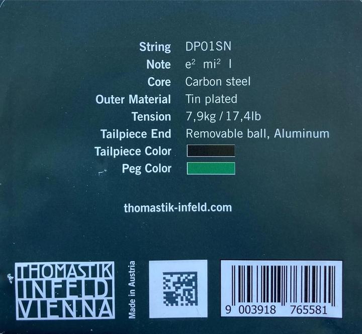 Immagine prodotto Thomastik Dominant Pro DP01SN (1 x, violino, 0.01")