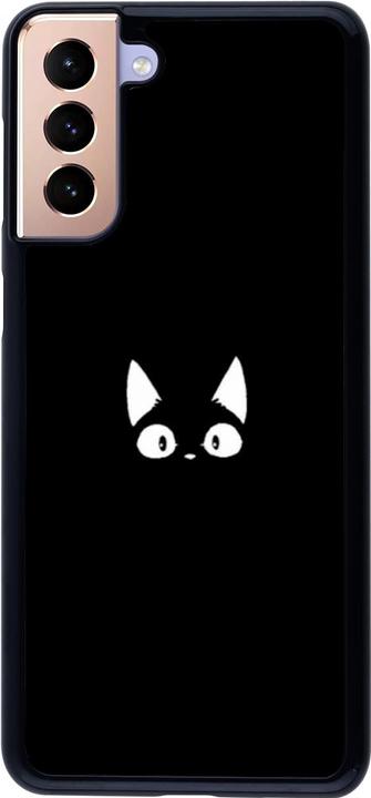 Produktbild PhoneLook Hülle Funny cat on black (Samsung Galaxy S21+ 5G)