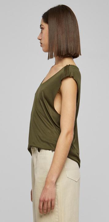 Produktbild Urban Classics Ladies Shoulder Zip HiLo Tee (XS)