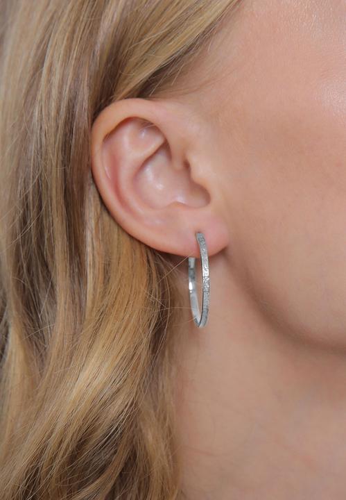 Produktbild Elli Creolen Basic Gehämmert (925 Silber)