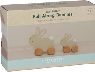 Actual product image Little Dutch Pull-along rabbit - Baby bunny FSC