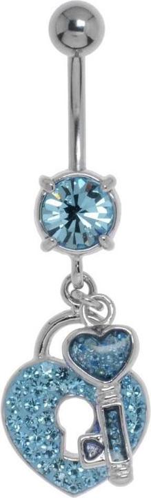 Immagine prodotto Bijouteria Piercing ventre (Acciaio chirurgico 316L, Vetro (di orologio), Ottone rodiato in ottone rodiato)
