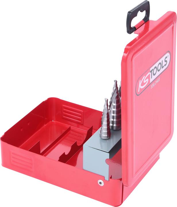 Image du produit KS Tools Jeu de forets étagés HSS (4 - 20, 4 - 12, 6 - 30)