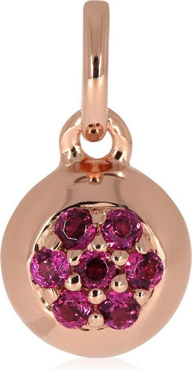 Produktbild Xen Anhänger mit 7 Rhodolithe ca. 0,32 ct. rosèvergoldet (925 Sterling Silber)