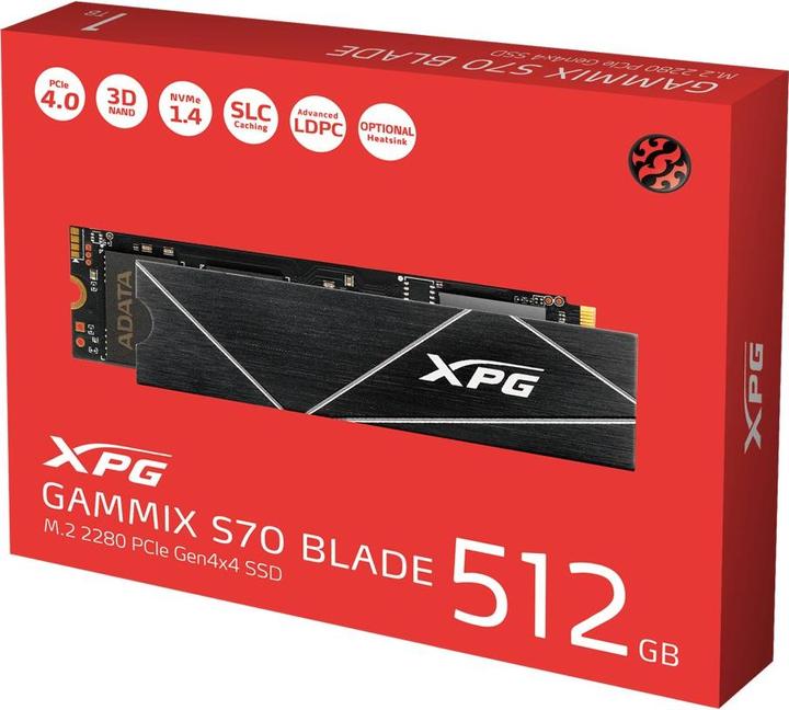 Image du produit Adata XPG Gammix S70 Blade (512 Go, M.2 2280)