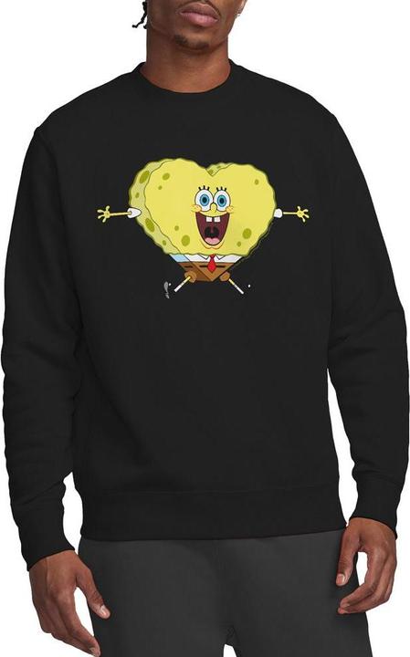 Immagine prodotto Spongebob Squarepants Heart-Shaped Felpa San Valentino Spugna Adulto Unisex (M)