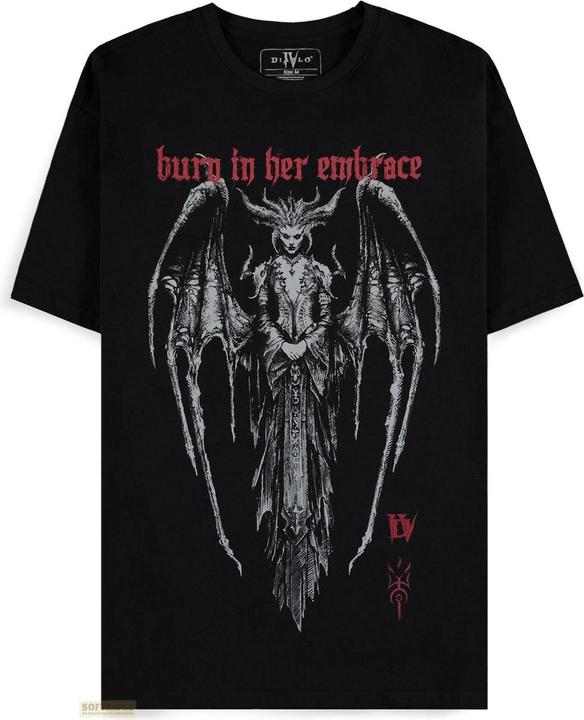Difuzed Diablo IV - Burn In Her Embrace Men's Short Sleeved T-shirt - 2XL (XXL)