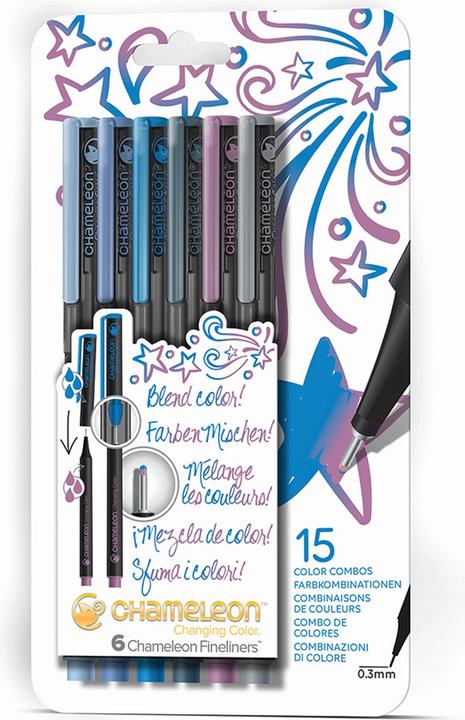 Immagine prodotto Chameleon Set Fineliner (Blu Reale, 6 x)