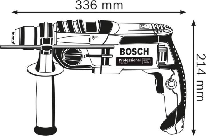 Produktbild Bosch Professional Schlagbohrmaschine GSB, 20-2 mit L-CASE (Netzbetrieb)