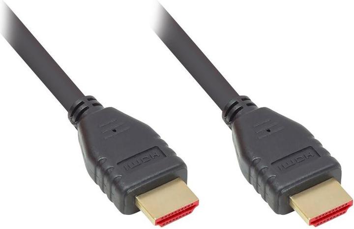 Produktbild Good Connections Ultra-High-Speed HDMI 2.1 Kabel, 8K UHD-2 / 4K UHD, vergoldete Kontakte, CU, schwarz, 3m, Good Conn (3 m, HDMI)